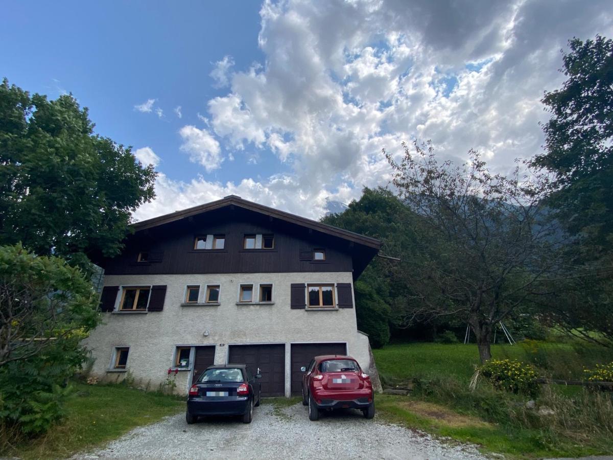 Logement Mansarde Dans Maison Avec Jardin En Bord De Piste, Vue Montagne Les Houches Eksteriør bilde